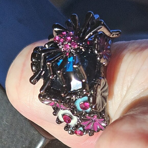 🕷️💐Spider / Floral Ring GORGEOUS - NWOT💐🕷️ - Picture 13 of 16